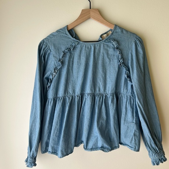 Altar’d State Denim Blouse - Picture 1 of 3